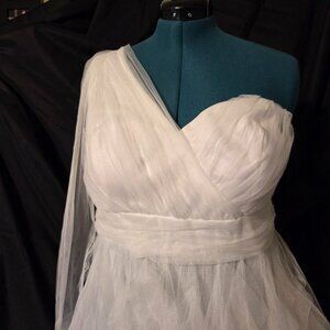 NWT QQ Fashions White Formal Thule sz 4xl